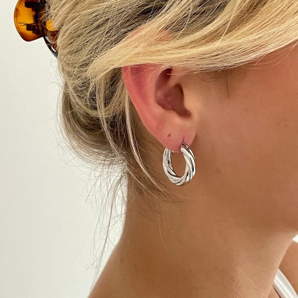 Fine Silver Earrings Etsy