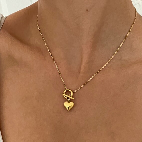 Toggle Clasp Necklace Heart Toggle 