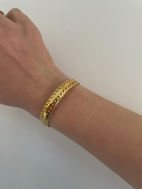 Etsy gold deals bangle bracelets