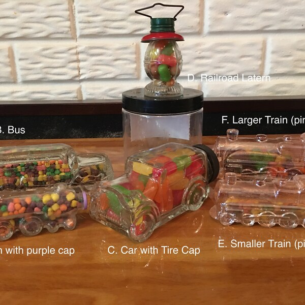 Antique Glass Candy Container Etsy