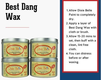 Dixie Belle Best Dang Wax in 4 oz. size. Black Brown and White