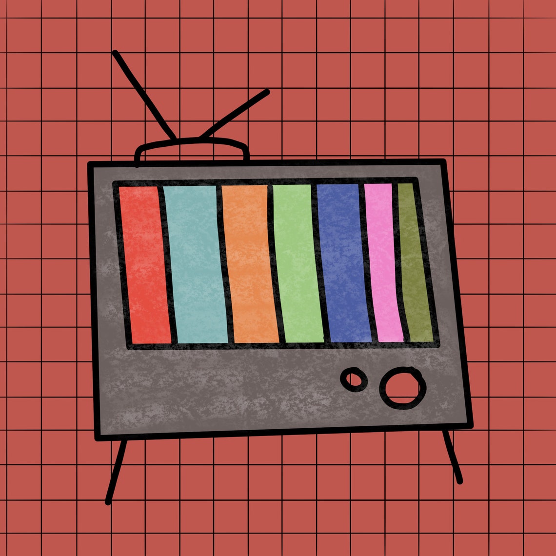Vintage Television Downloadable Print - Etsy