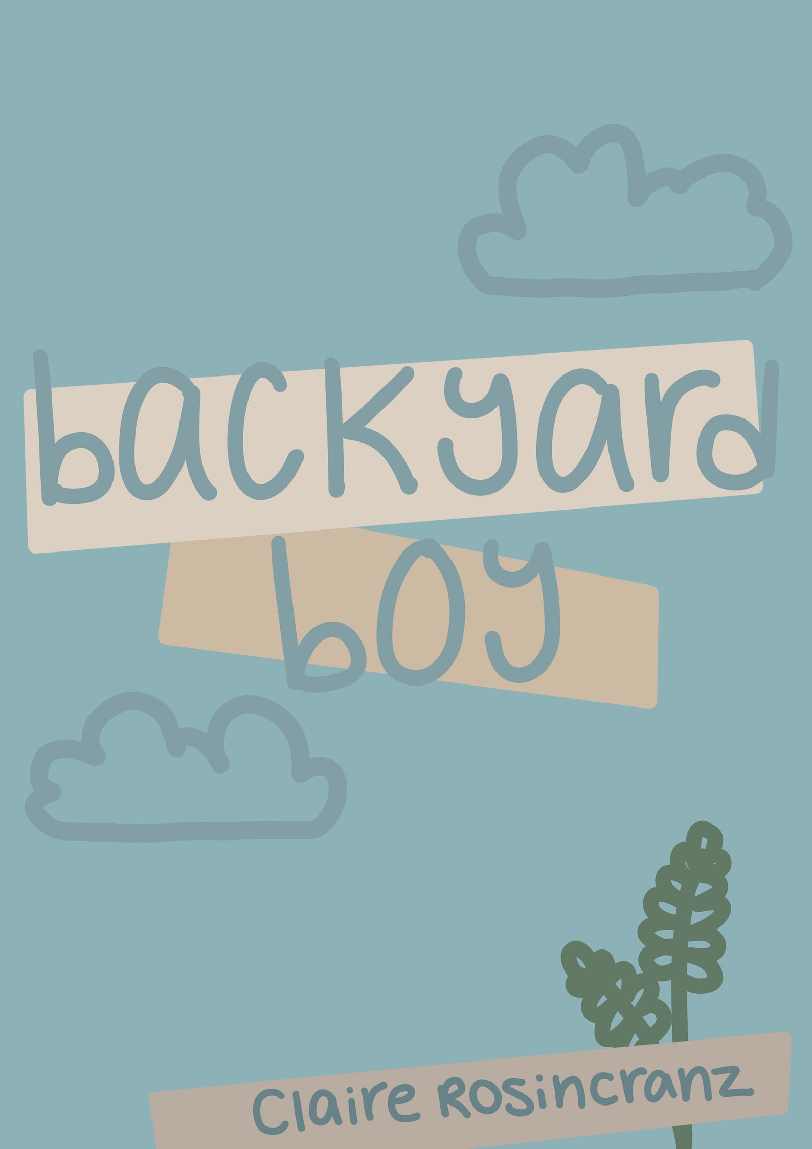 Backyard Boy Claire Rosinkranz Digital Downloadable Poster Etsy