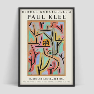 Paul Klee Poster, Paul Klee Art Print, Berner Kunstmuseum, Modern Minimalist, Klee Wall Art, Wall Gallery, image 1