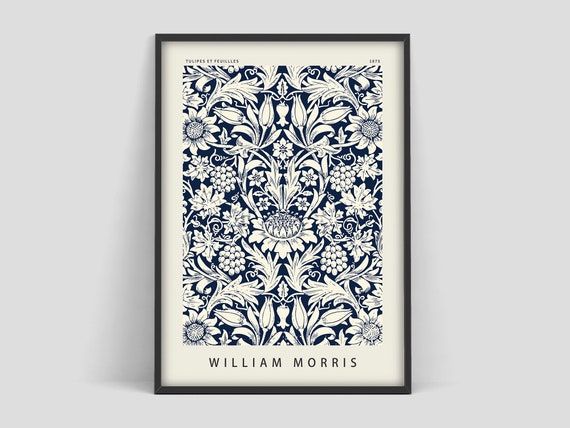 William Morris Poster William Morris Exhibition Poster Etsy