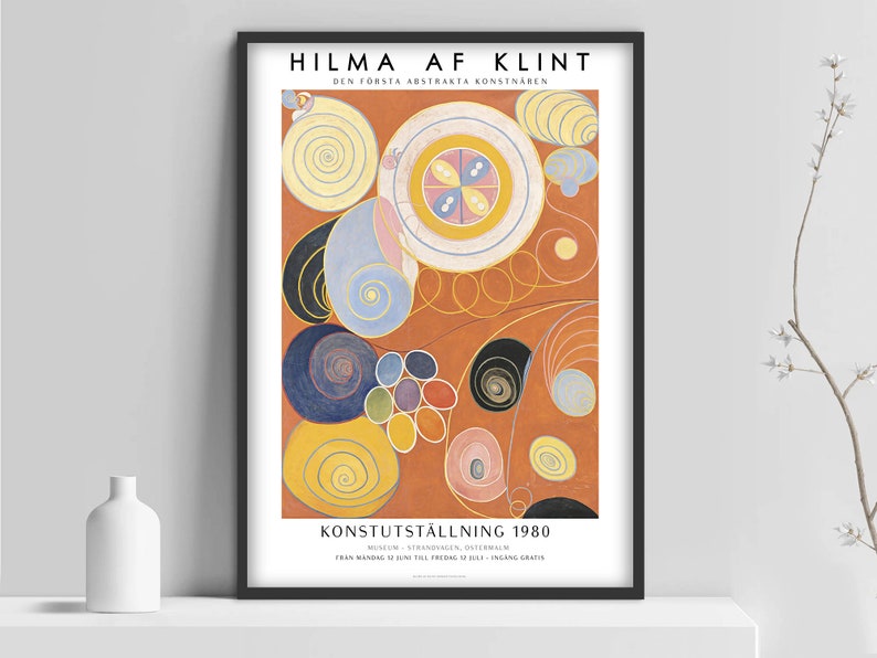 Hilma Af Klint Poster Af Klint Print Abstract Art Print Etsy