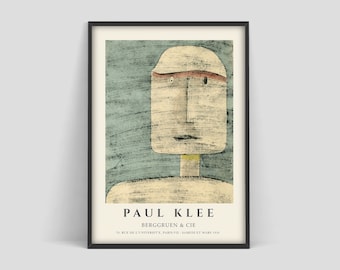 Paul Klee Poster, Paul Klee Mask Print, Berggruen en Cie, Paul Klee affiche d’exposition, Modern Minimalist