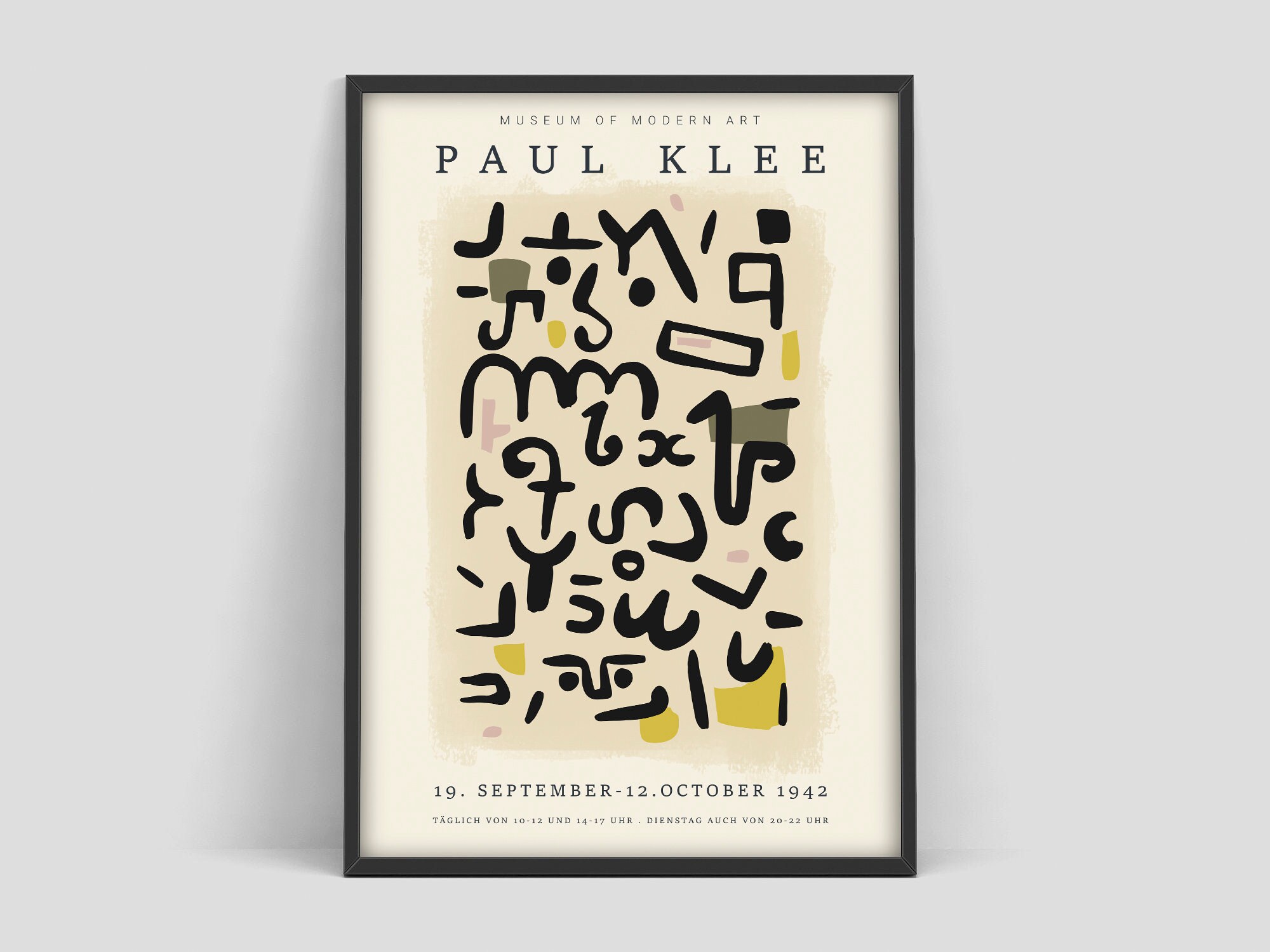 Museum Exhibition Poster Paul Klee Modern Art Exhibition Poster