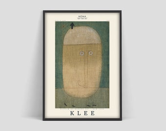 Paul Klee Poster, Paul Klee Mask Print, Museum of Modern Art, MoMA New York, Paul Klee exhibition poster, Modern Minimalist