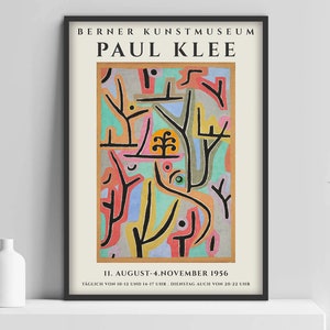 Paul Klee Poster, Paul Klee Art Print, Berner Kunstmuseum, Modern Minimalist, Klee Wall Art, Wall Gallery, image 3