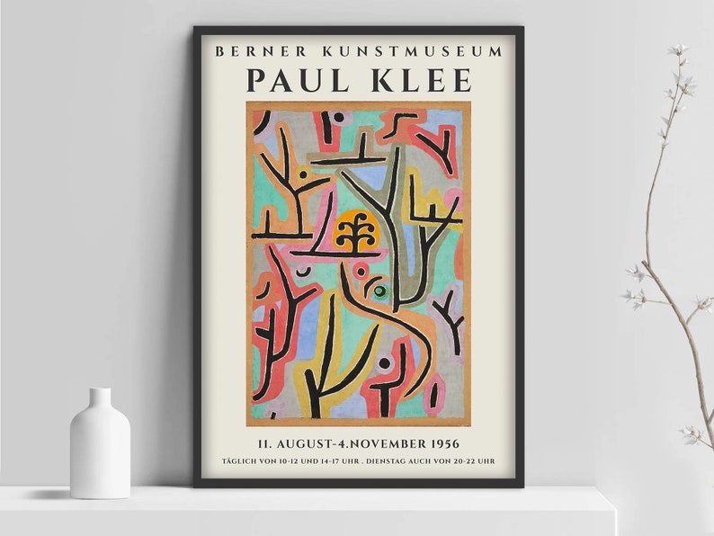 Paul Klee Poster, Paul Klee Art Print, Berner Kunstmuseum, Modern Minimalist, Klee Wall Art, Wall Gallery, image 3