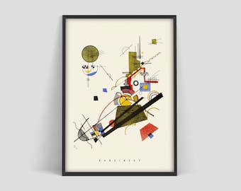 Wassily Kandinsky Poster, art Exhibition Poster, Kandinsky Galerie Maeght, Bauhaus de Dessau, Museum Art Print, Abstract art