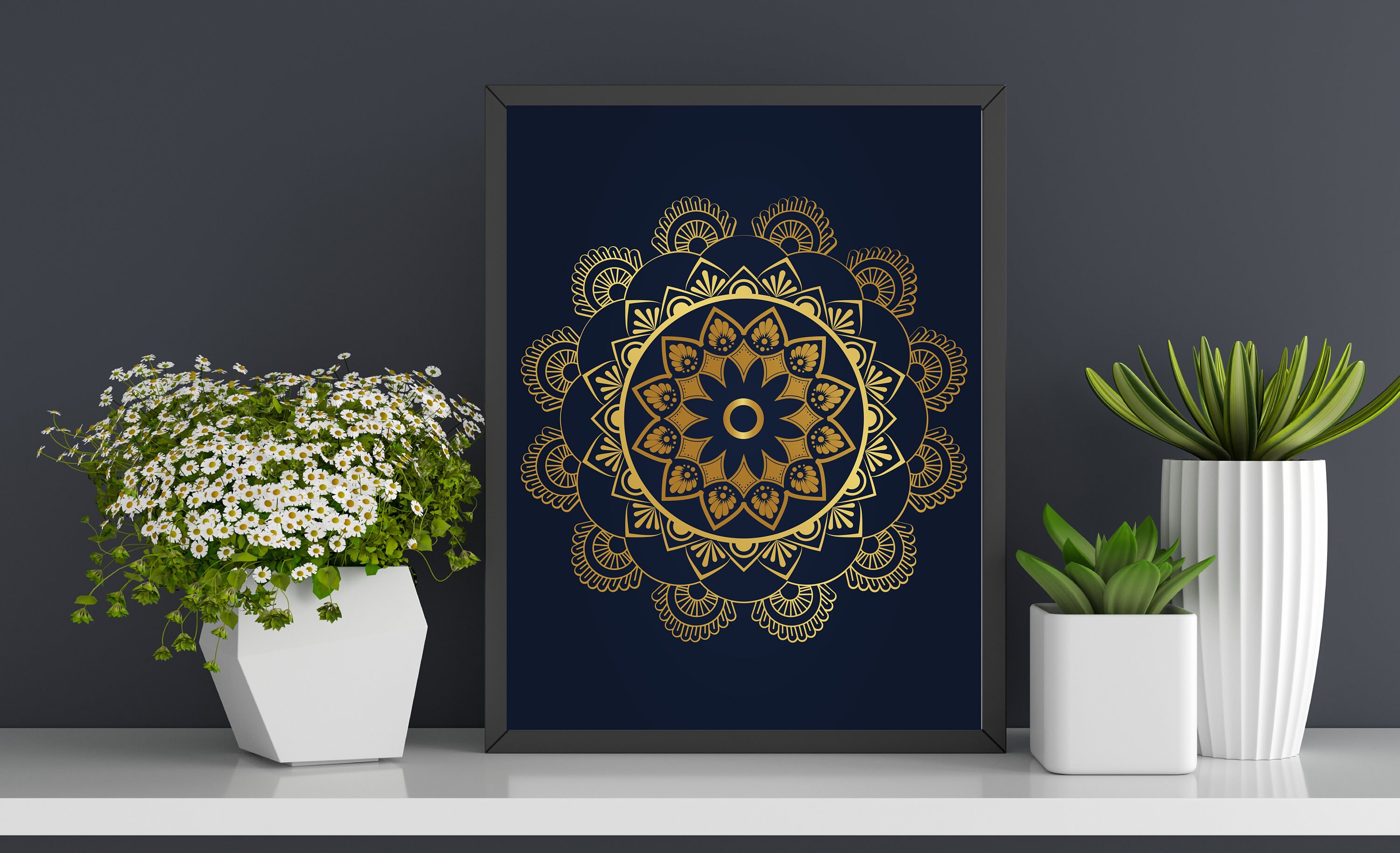 Download Layered 3D Mandala SVG Art Print Files For Decor Wall Hanging | Etsy