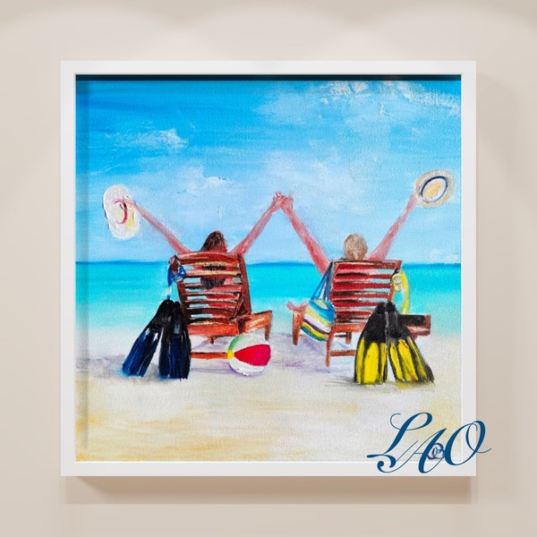 Beach Painting Etsy