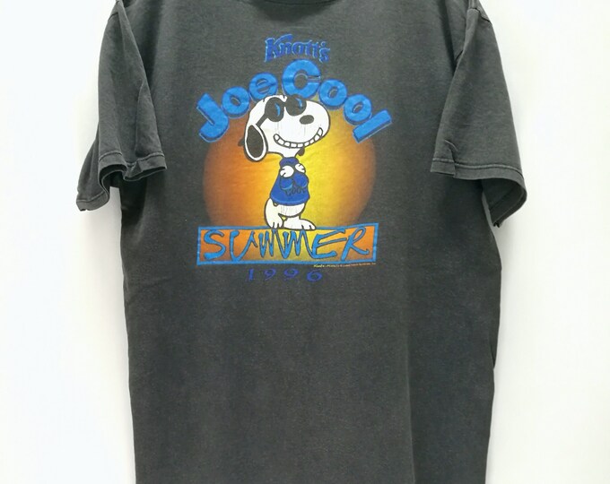 Vintage Peanuts Snoopy Knott S Joe Cool Summer 1996 T Etsy