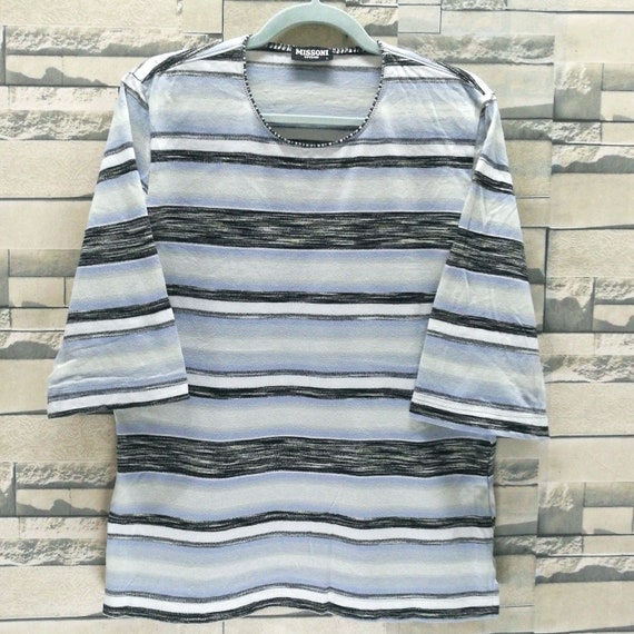 Authentic MISSONI Intimo multicolor stripes blouse