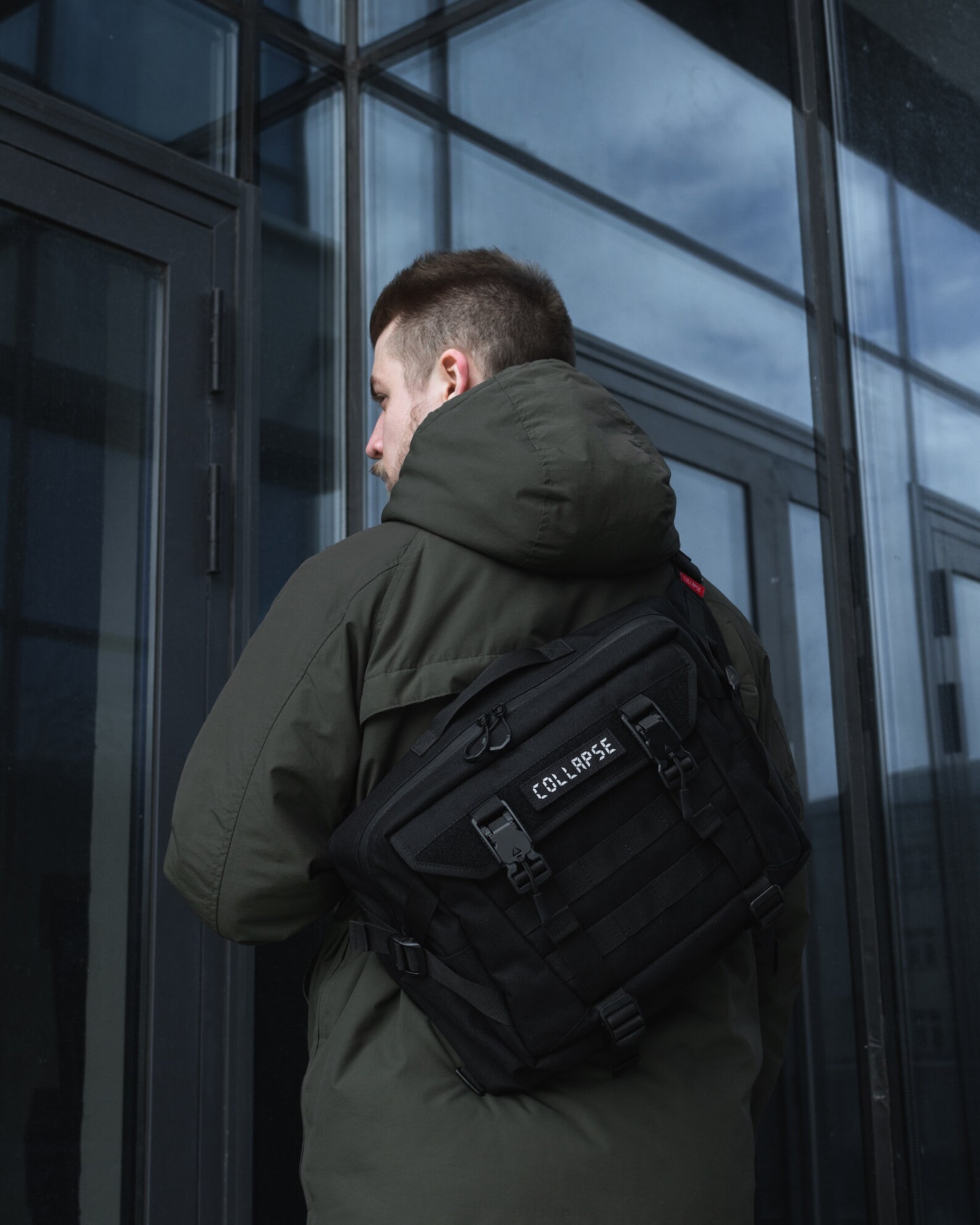 Techwear bag VOID 01 cyberpunk bag edc messenger bag molle Etsy
