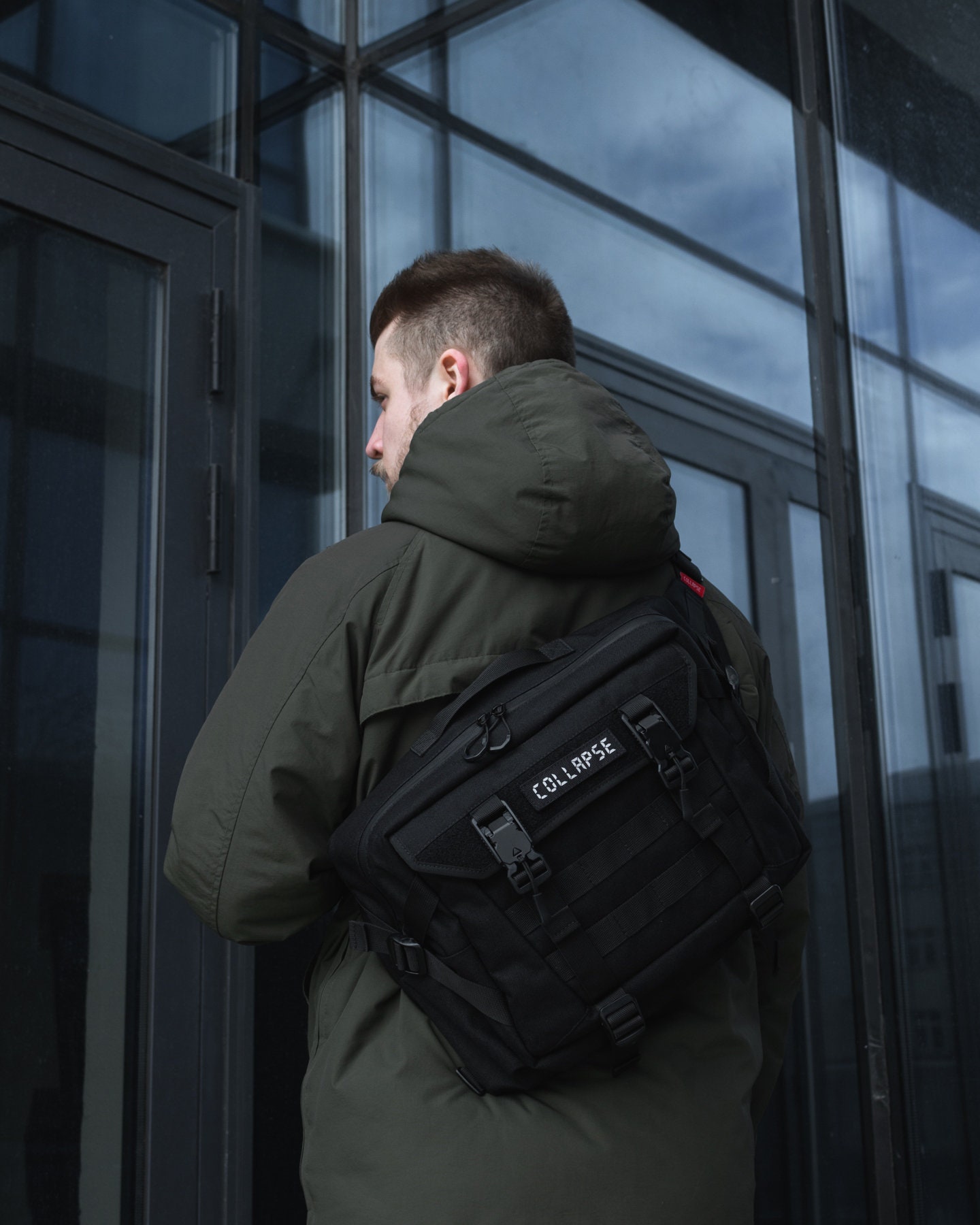 Techwear bag VOID 01 cyberpunk bag edc messenger bag molle Etsy