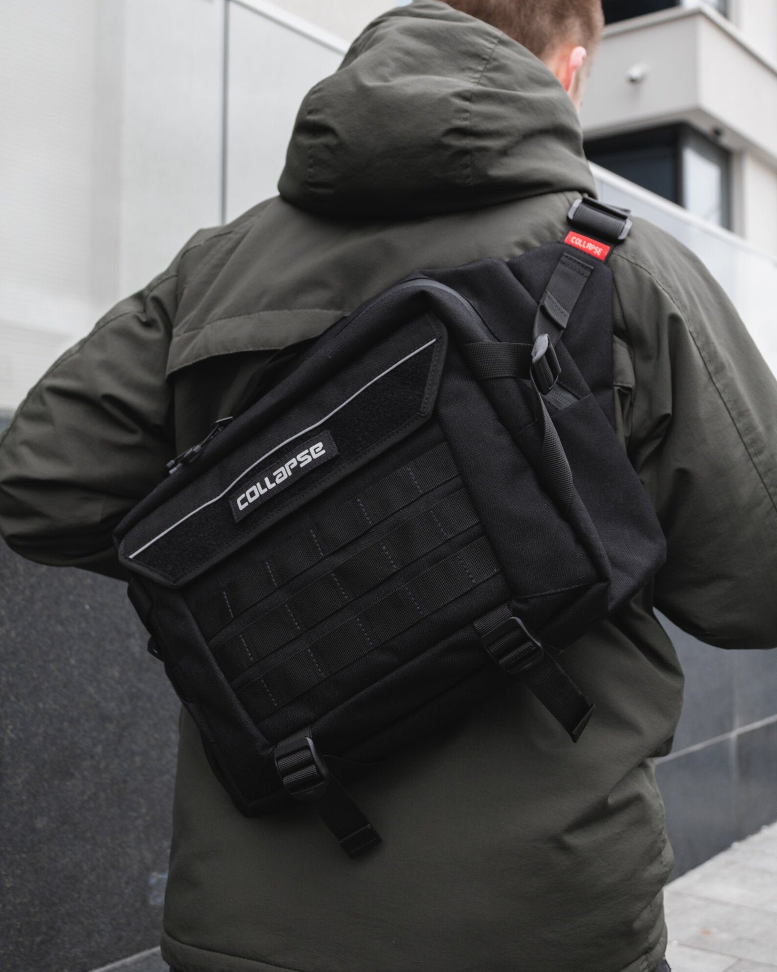Techwear bag VOID 02 cyberpunk bag edc messenger bag molle Etsy