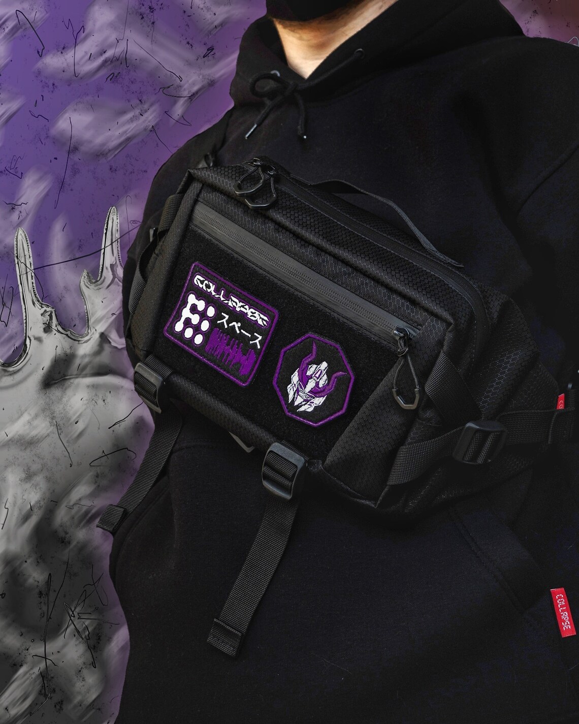 Techwear bag SHUTTLE cyberpunk bag EDC steampunk bag Etsy