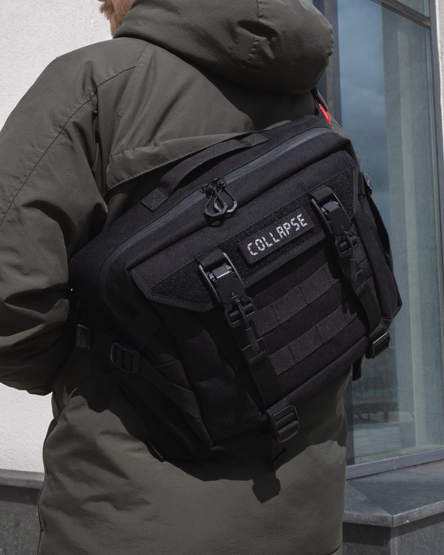 Techwear bag VOID 01 cyberpunk bag edc messenger bag molle Etsy