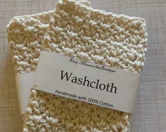 Crochet Washcloth, Handmade Dish Towels, 100% Cotton, Kitchen Towels, Bath Towels, Great Gifts