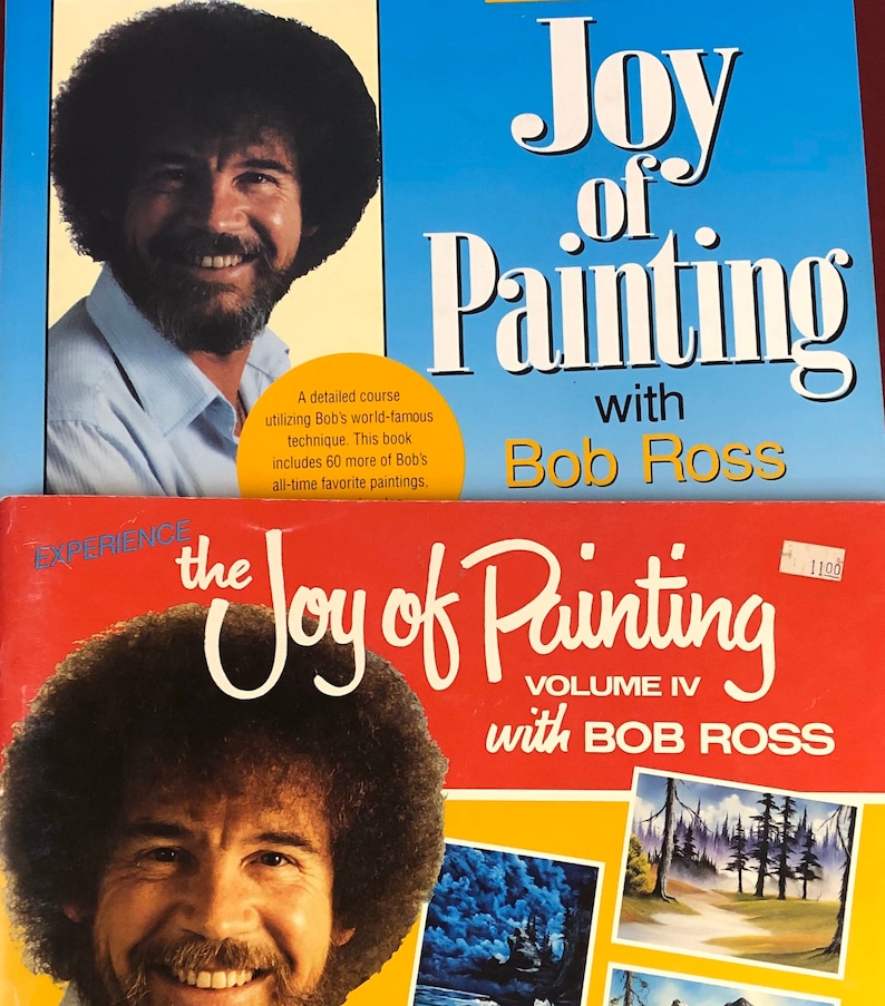 2 Bob Ross Joy of Painting Books 1985 | Etsy