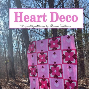 Heart Deco Quilt Pattern