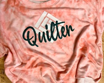Quilter Sweatshirt Crop Tee