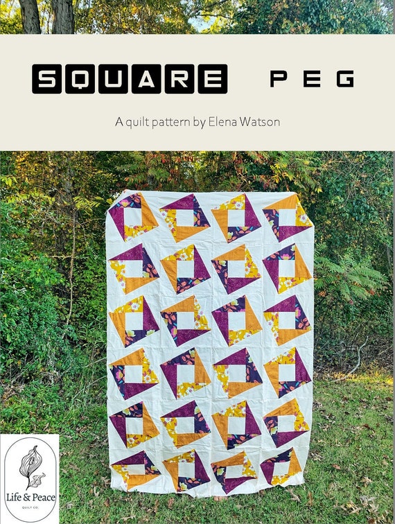 Square Peg Quilt Pattern Etsy
