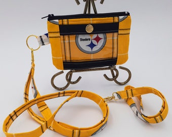Pittsburgh Steelers ID Badge Holder Features Three Compartments | Steelers Plaid ID Badge Holder | Unique Design | Ships Immediately!