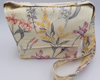 Spring Blossoms Crossbody Bag | Designer Crossbody Bag_Matching Wallet | Crossbody Bags | Custom Handmade Crossbody Bag | Ships Immediately!