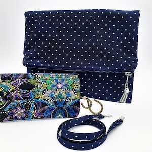 Foldover Crossbody Clutch With Matching Wallet | Clutch With Strap | Versatile Fold Over Crossbody Clutch | Perfect Gift For Her