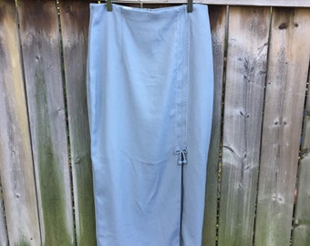 Vintage Gilani modest full length grey skirt - size 12