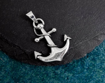 CleverEve Designer Series Sterling Silver Pendant Mermaid & Anchor CleverEve Designer Series Sterling Silver Pendant Mermaid & Anchor