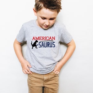 American Saurus Shirt, Fourth of July Shirt, 4th of July Outfit for Kids, Usa Shirt, Independence Day, Patriotic Shirt, 4th of July Shirt