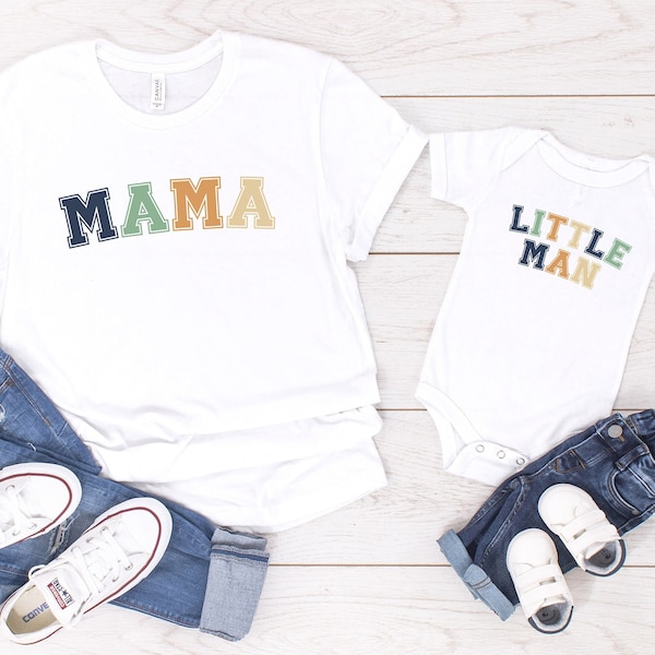 Mom and Son Shirts, Mommy and Me Outfits Boy, Boy Mama Shirt, Mama Mini Shirt, Mama Baby Matching, Mothers Day Gift from Husband, from Son