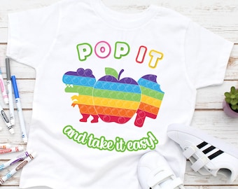 Pop It Shirt for Boys, Boy Fidget, Easter Basket Stuffers, Pop It Birthday Shirt, Funny Toddler Shirt, Fidget Birthday