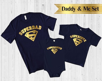 Daddy and me shirts - SuperDad Shirt - Fathers Day shirt - Fathers day gift - Papa shirt -  Father and son - father and daughter - matching