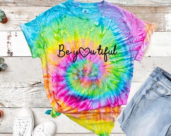 Tie dye shirt - beyoutiful shirt - Women shirt - tye dye - Summer trend - Rainbow tie dye - tie dye shirt women - gift - tie dye custom