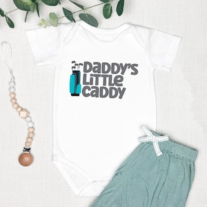 Daddys Little Caddy Onesie, Golf Onesie, First Fathers Day Gift from Son, Dad Gifts from Daughter, 1st Fathers Day Gift, Fathers Day Onesie