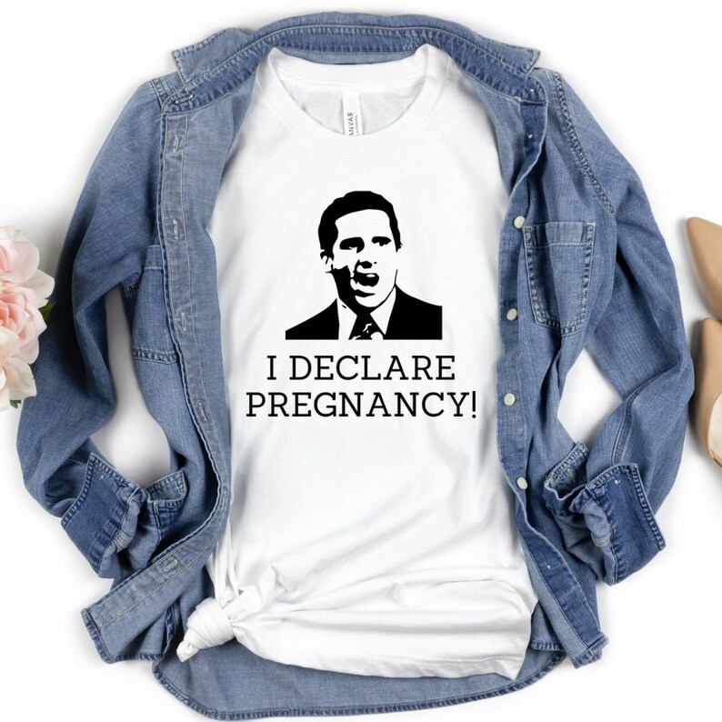 The Office Pregnancy Announcement Shirt I Declare Pregnancy Etsy
