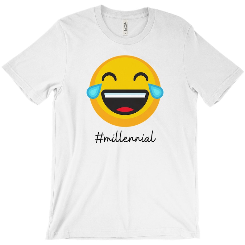 Crying Laughing Emoji Shirt Millennial Shirt Laughing Emoji | Etsy