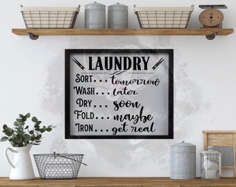 Signo de cuarto de lavado