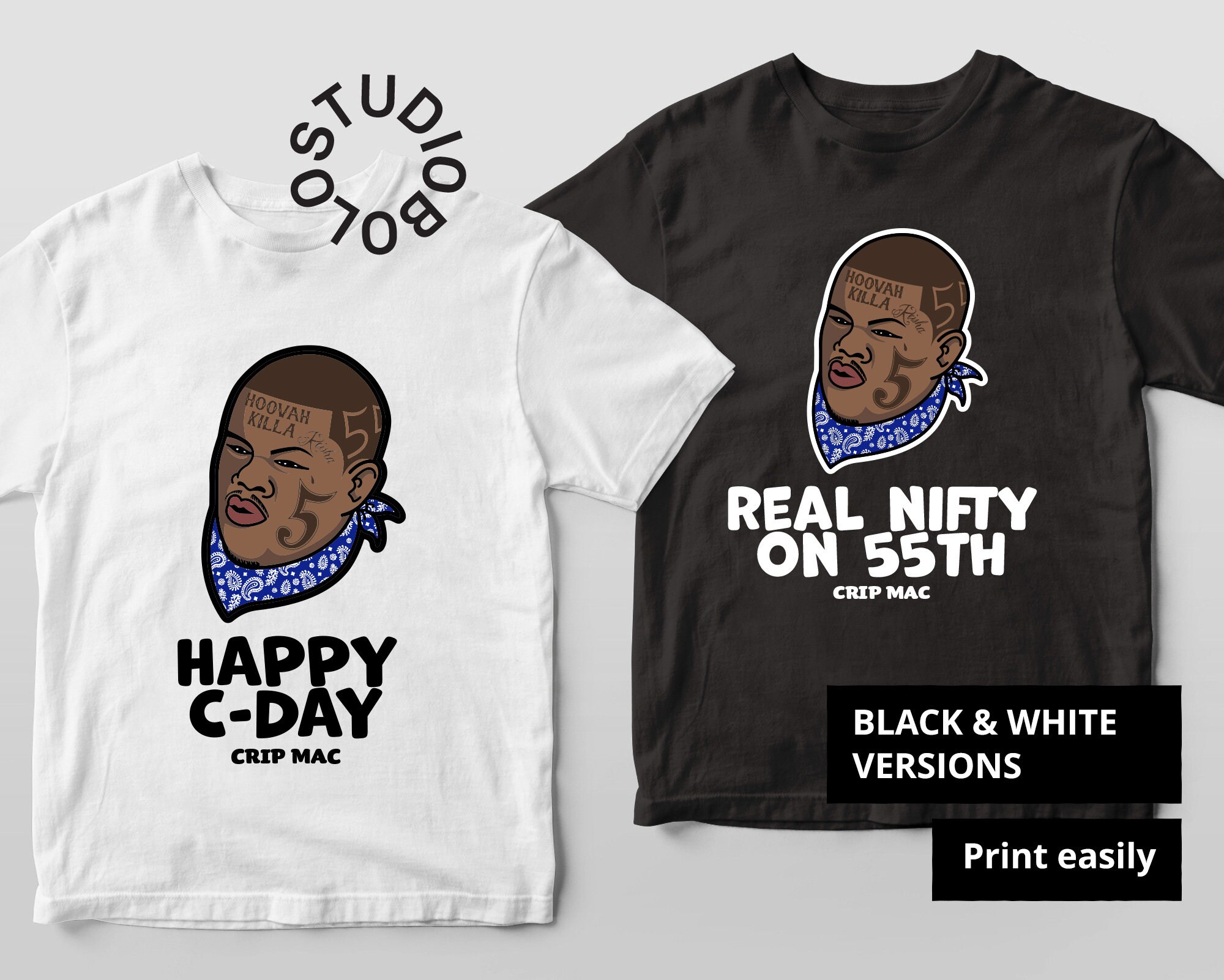 Crip Mac Quotes Illustrations 55th Street C Mac Old English 6 Pack Png Svg  Eps Cricut T-shirt Printable Download Transparent - Etsy