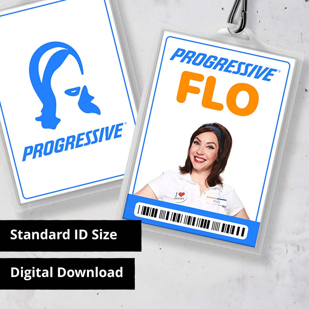 Progressive FLO Insurance ID Badge Cosplay Costume Name Tag Replica