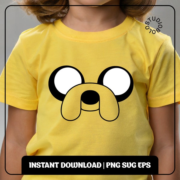 Adventure Time Jake the Dog Cosplay SVG, PNG Files | Kids & Adults DIY Costume Decal Cricut Silhouette Cutting and Printing