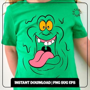 Ghostbusters Slimer Cosplay SVG, PNG Files | Kids & Adults DIY Costume Decal Cricut Silhouette Cutting and Printing