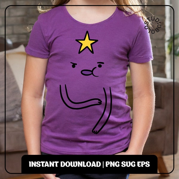 Adventure Time Lumpy Space Princess Cosplay Lsp, SVG, PNG Files | Kids & Adults DIY Costume Decal Cricut Silhouette Cutting and Printing