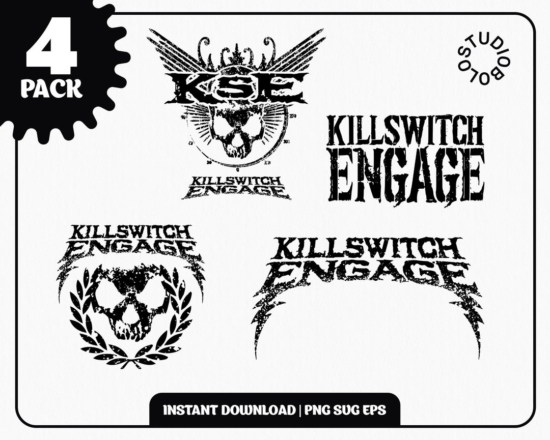 Killswitch Engage 4 Pack Ilustración SVG Metal Band Etsy España